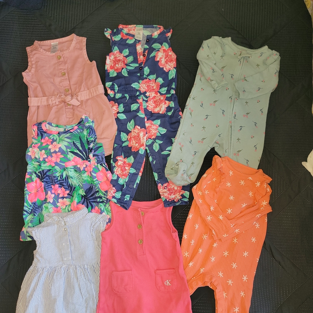 Baby Girl Outfit Bundle (10 pieces)